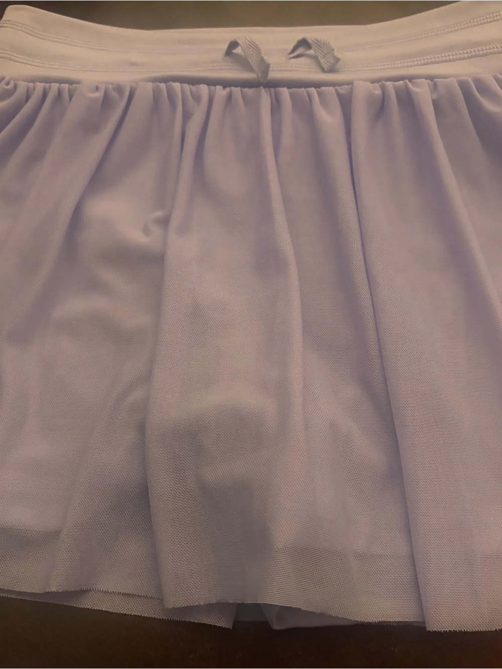 GAP Girls' Lavender Layered Mesh Skort with Drawstring Waist